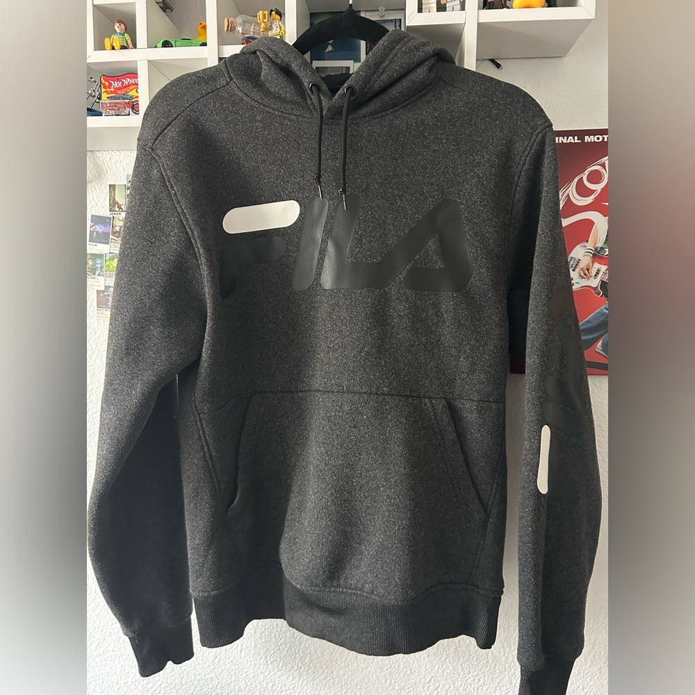 Fila Men's Charcoal Gray Hoodie